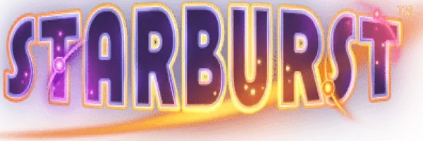 Starburst online game logo by NetEnt on oranjepalace-casino.com