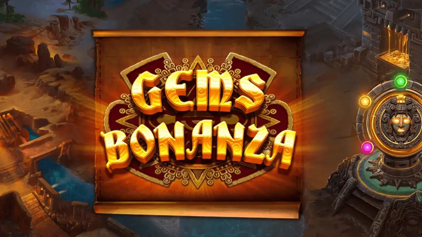 Gems Bonanza slot visual from Pragmatic Play available on oranjepalace-casino.com