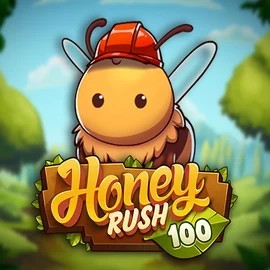 Honey Rush 100 online game logo by Play'n GO on oranjepalace-casino.com