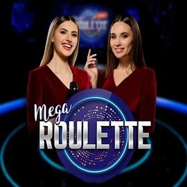 Mega Roulette online game logo by Pragmatic Play on oranjepalace-casino.com